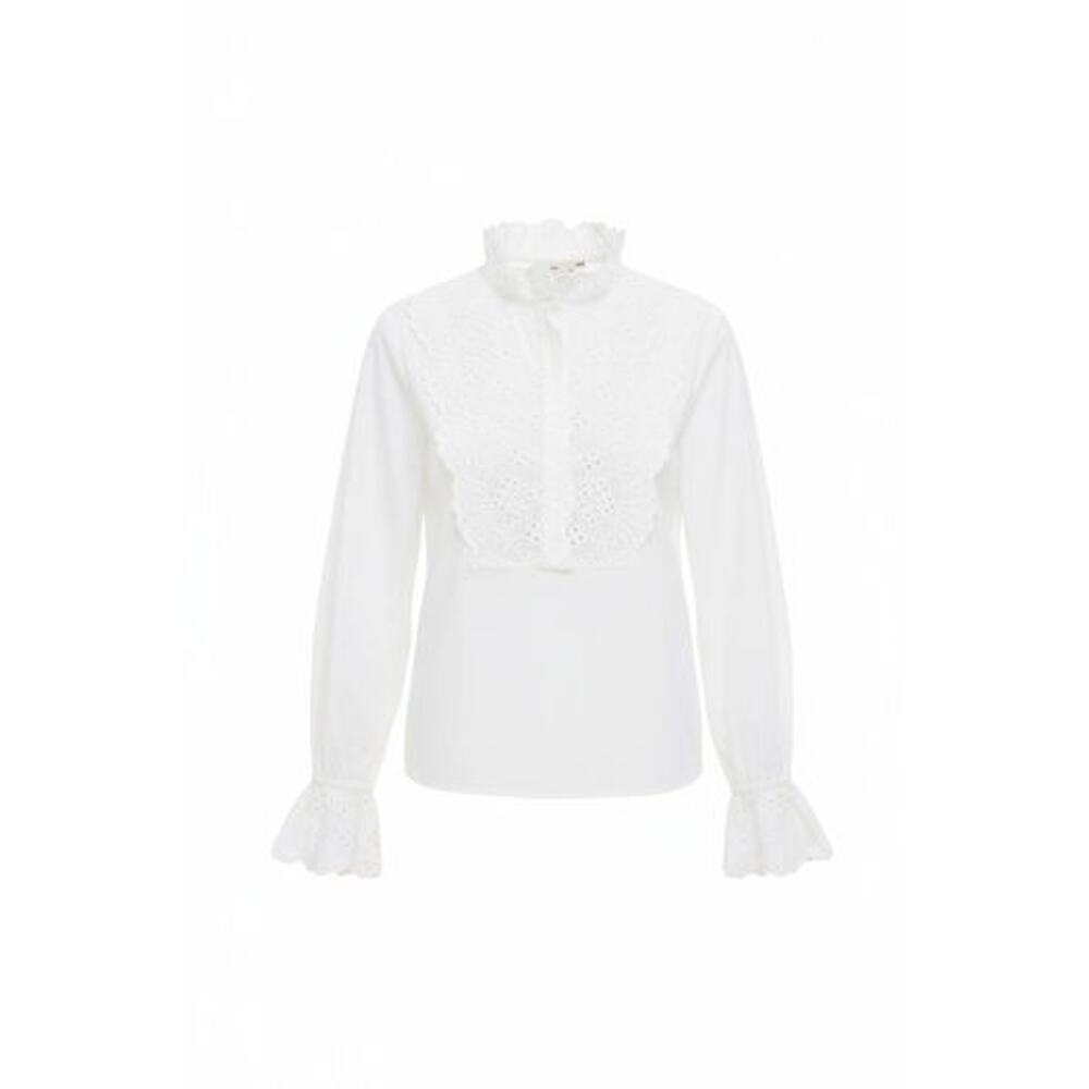 THE SHIRT BY ROCHELLE BEHRENS White Aviara Shirt Size XL NWT - Picture 7 of 7